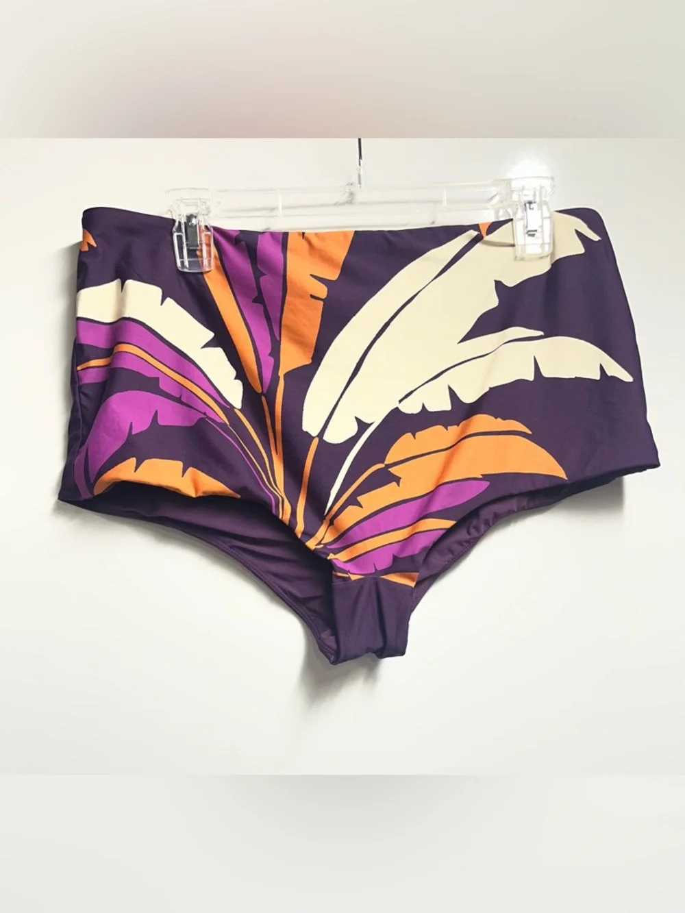 NEW Anthropologie CELANDINE Cheeky High-waisted Bikini Bottoms In Purple size 1X